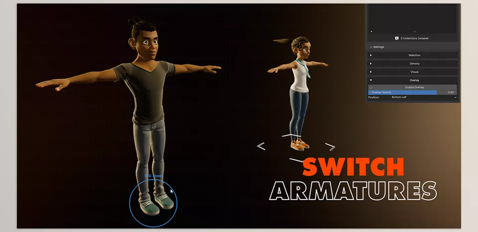 Blaze Animate - Switch Armatures