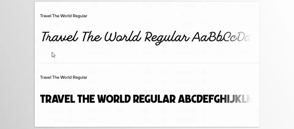 FONTSPRING - Travel The World Font Family - A timeless blend of vintage charm and modern versatility, perfect for eye-catching designs.