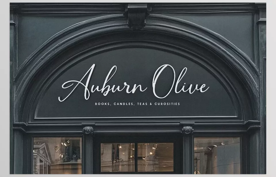  Branch and Bramble Calligraphy Font - Romantic curves and graceful strokes for every special occasion. 