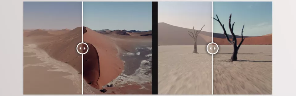 Justkay Desert Drone LUTs - Bring out the golden tones and deep contrast in every aerial shot for a cinematic desert look.
