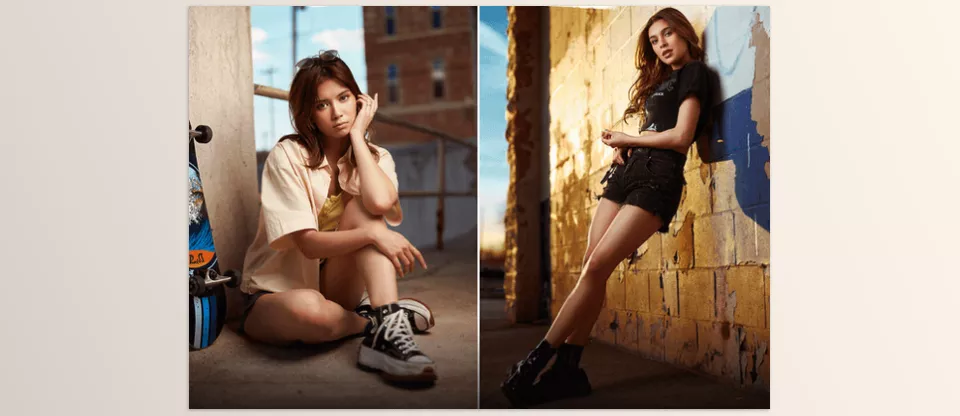 LUT Portrait Pack for Lightroom and Photoshop - Transform outdoor portraits with rich tones and golden-hour vibes that bring every detail to life.
