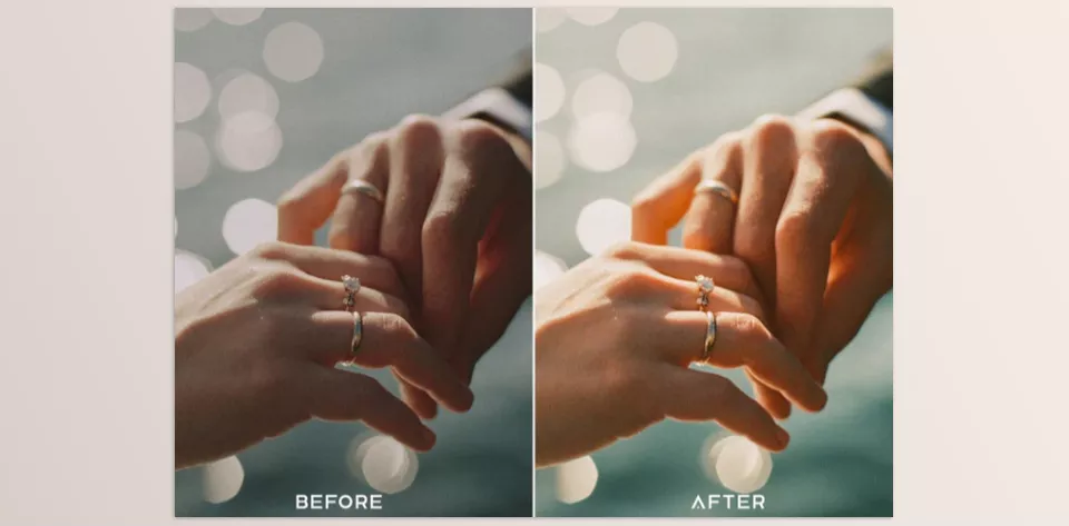 Presets.io - Wedding Preset Collection - Transform your photos with stunning presets designed to add vibrant tones and soft, flattering effects, perfect for any special occasion.
