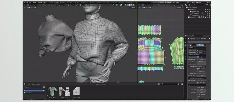 Retopo Planes - Guide your retopology with simple planes and keep every detail intact.