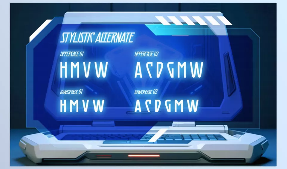 Bevorden Font - Designed for dreamers and built for the virtual age—where style meets sci-fi.
