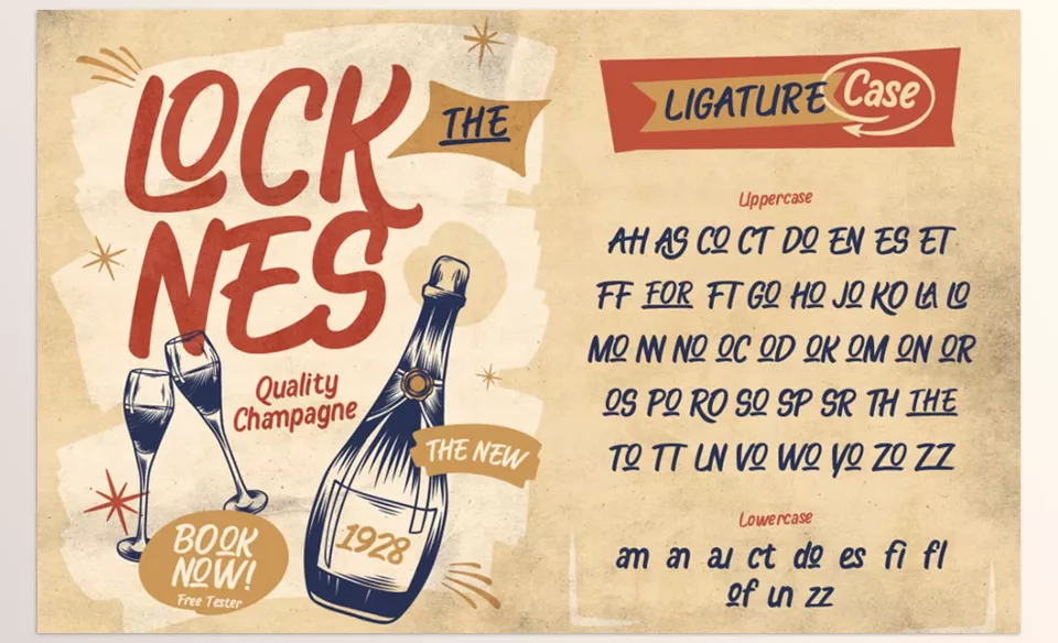 Brasgo Font - Bring timeless charm to your designs with bold, retro flair.
