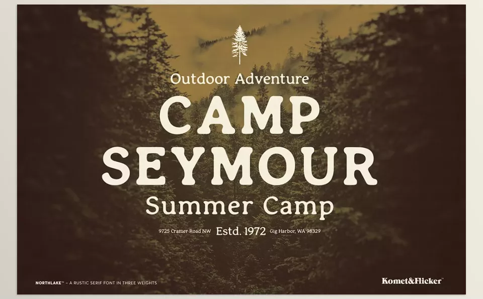 Northlake A Rustic Serif Font - Soft edges and strong serifs combine for a look that's both timeless and approachable.