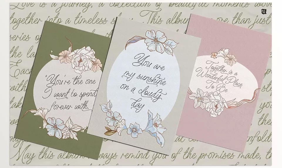 UT Nikahan Script A Wedding Font - A wedding invitation designed with a touch of elegance, perfect for your special day.