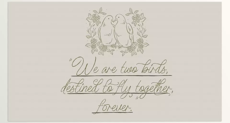 UT Nikahan Script A Wedding Font - A beautifully crafted wedding program that showcases elegance and sophistication.