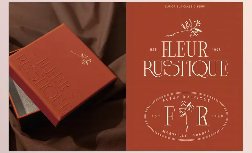 Lunoriels Classic Serif Font - Graceful curves meet timeless charm, perfect for stories written in elegance.