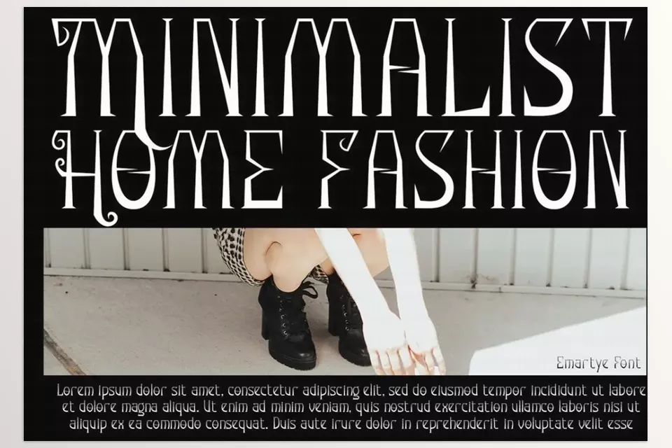 Youworkforthem - Emartye Font - It adds a distinctive edge to product labels and branding.