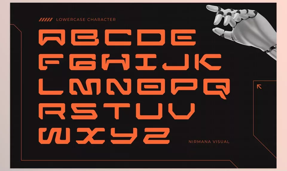 Zirox Cyberpunk Branding Logo Font - Add a dynamic twist to your visuals with this futuristic font.