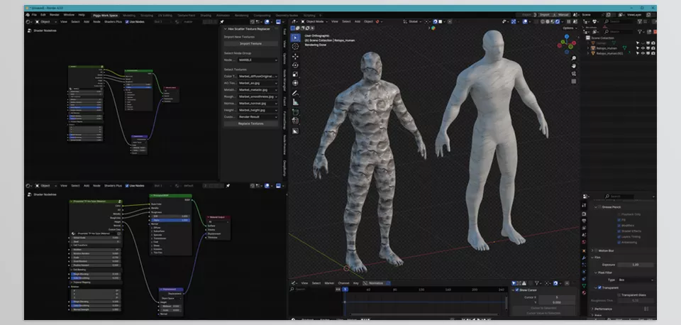 Hex Scatter Textures Replacer - Transform your workflow with ease, focusing on creativity rather than technicalities.