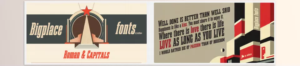 Bigplace Font Family - From ancient heritage to present witness through this design