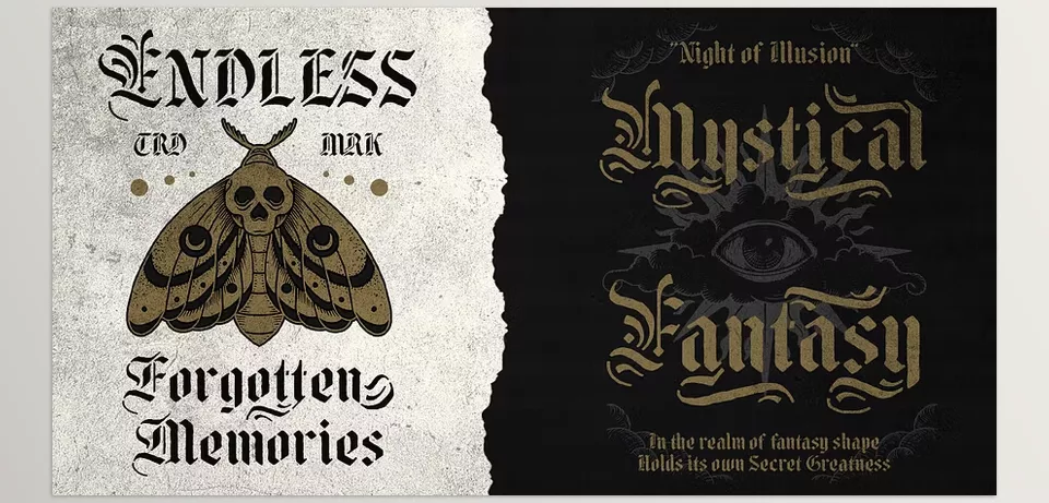 FONTSPRING - Young Dark Typeface - Perfect for expressing rebellious designs.