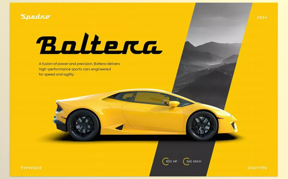 Spedro Sporty Script Font - This typeface is guaranteed to grab attention and energize any designs needed.