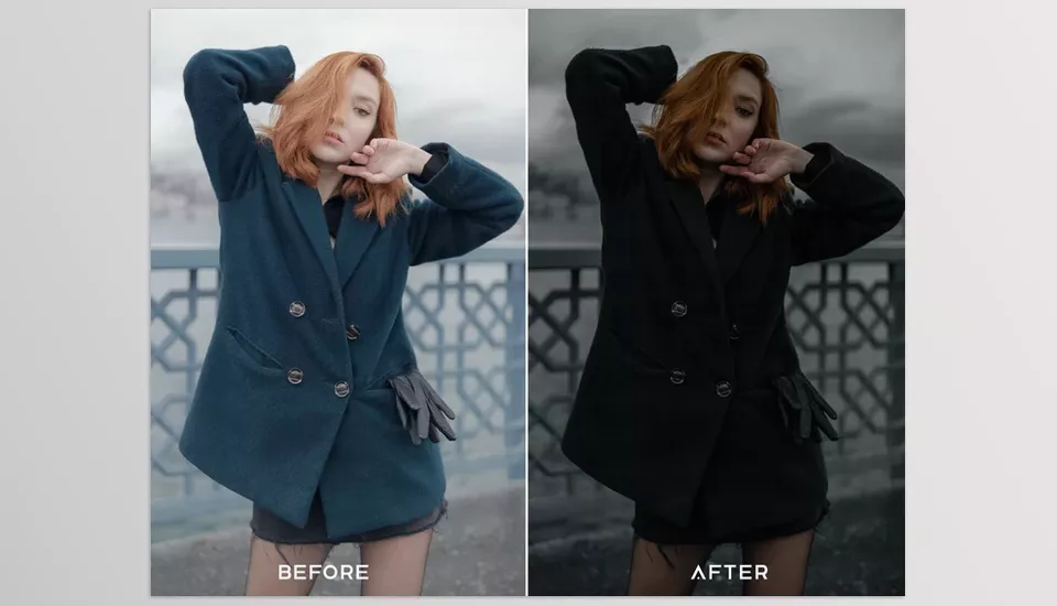  Film Noir Preset Collection - Use these fantastic creative tools to sophisticate your projects while you give them a soft, nostalgic touch.