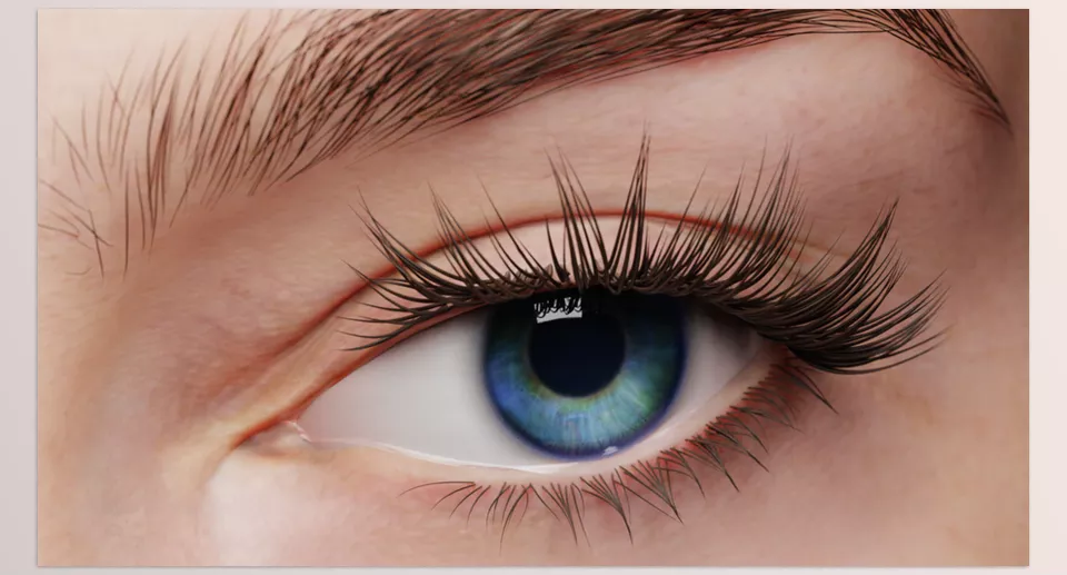Blender - Eyelash Pack - Character designs can be enhanced with numerous stunning eyelash options.