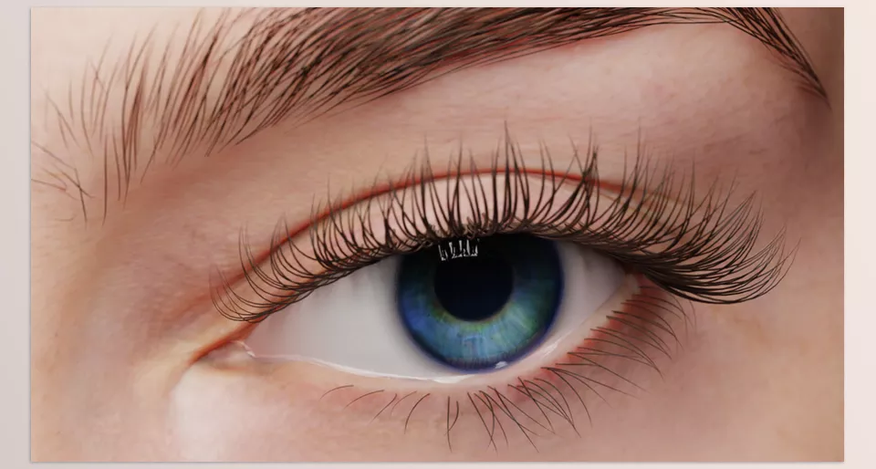 Blender - Eyelash Pack - Realistic and adjustable eyelash styles can be customized and perfected for characters.