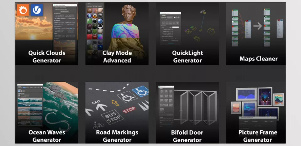 ArchViz Tools - Generators Collection for 3dsMax - Creates models for modern uPVC windows with 16 styles.