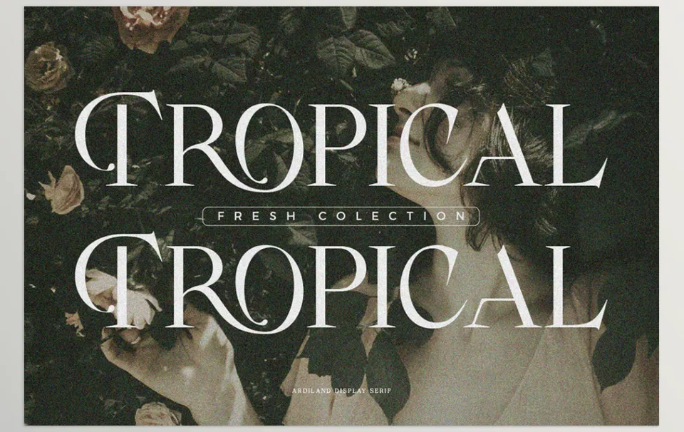 Font Bros - Ardiland Font - Ideal for high-fashion editorials and modern layouts.