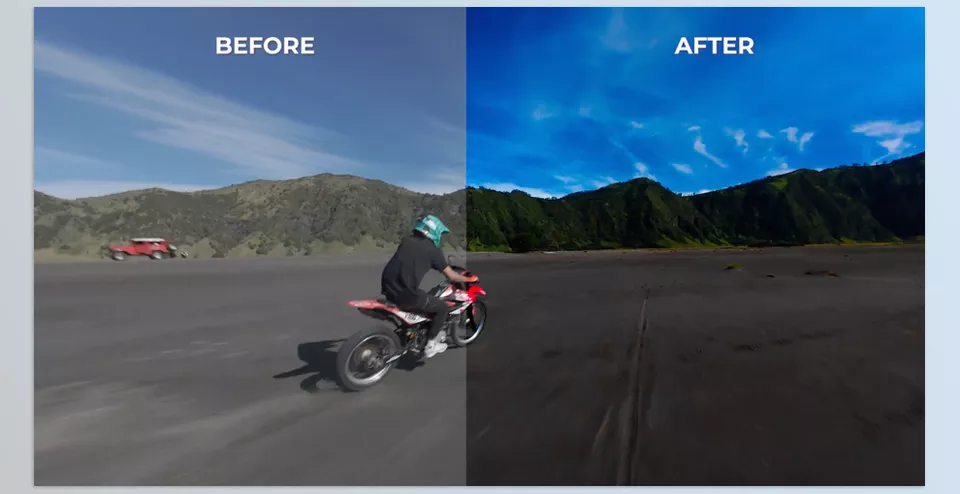 DJI AVATA 2 - Tame harsh noon light, boost clarity, and keep colours balanced without losing detail.