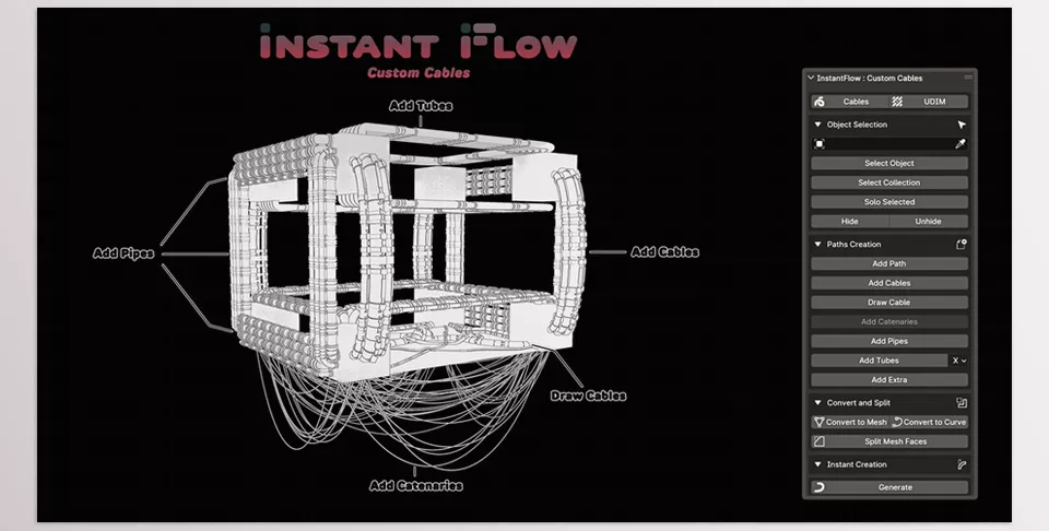 InstantFlow - Effortlessly tailor and create cables according to project specifications.