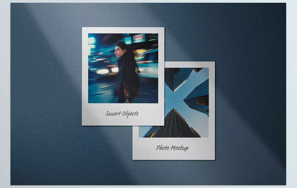 Polaroid Mockup Scenes - Precise alteration enhances stunning transformation of designs.