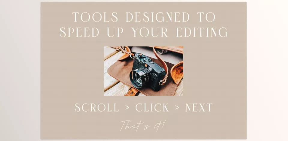The ULTIMATE Photographers Lightroom Adjustment Tool Kit - Transform your photos effortlessly with our toolkit's extensive collection of presets.