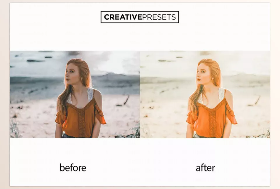 Peach Lightroom Preset - Ideal for bloggers, it lifts lifestyle shots while keeping that fresh, modern feel.