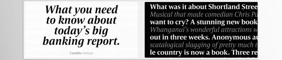 Candide Font Family - This typeface will work wonders in all editorial designs.