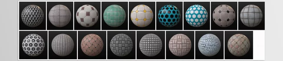 Arnold Tile Materials for Cinema 4D - All surfaces boast effortless design and flawless detail, depth, and tessellation.