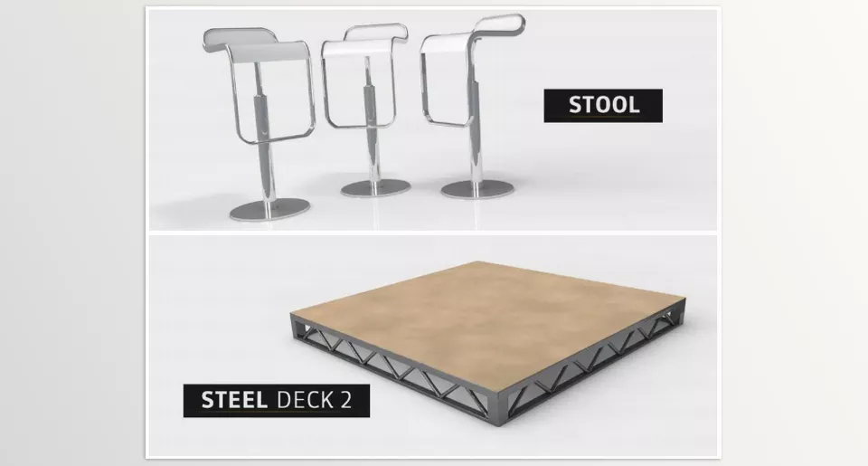 Events & Exhibitions Pack - Used to virtually light areas with precision and style.