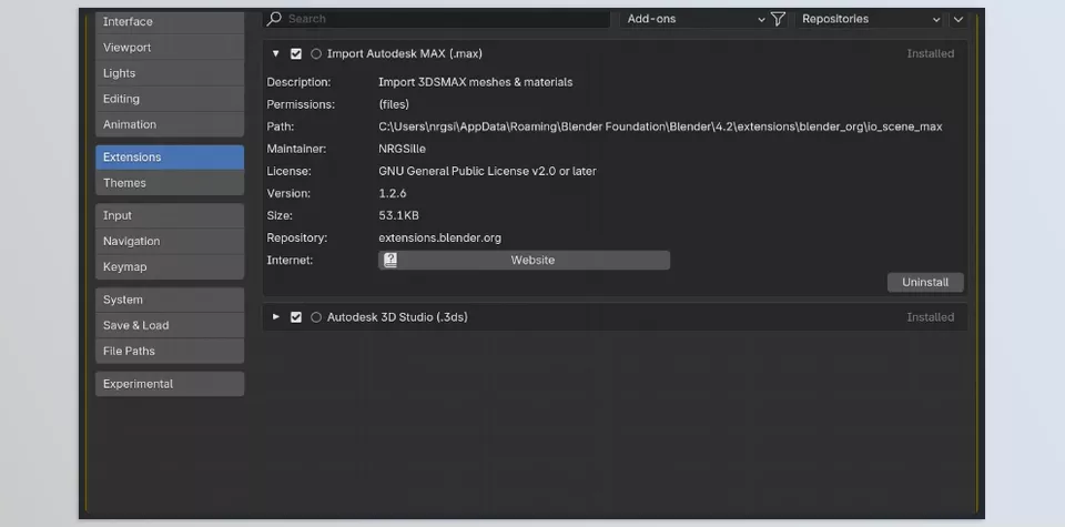 Import Autodesk MAX - Autodesk files can be brought to life with ease through this Blender extension. Your 3D workflow will transform.