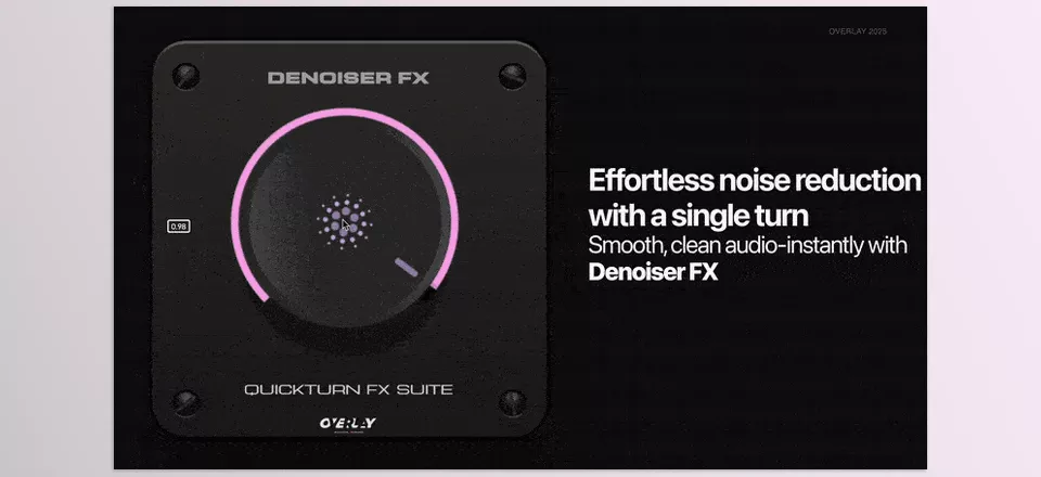 Denoiser FX - Experience unmatched video footage enhancement.
