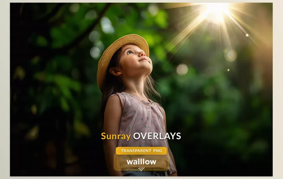 Sunrays transparent PNG overlays - Restore your captures with the wonder of natural sunlight effects.