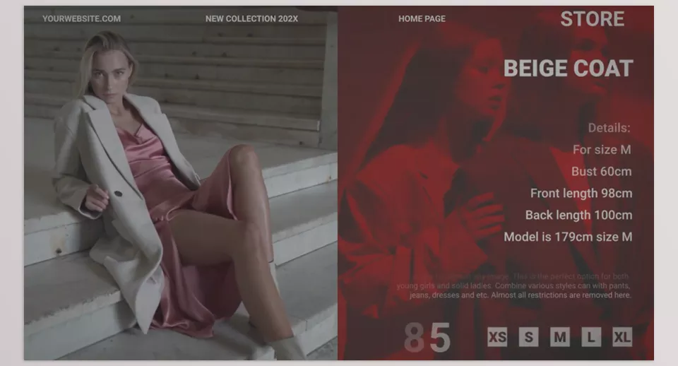 Fashion Store for After Effects - Give your brand a bold statement with eye-catching titles.