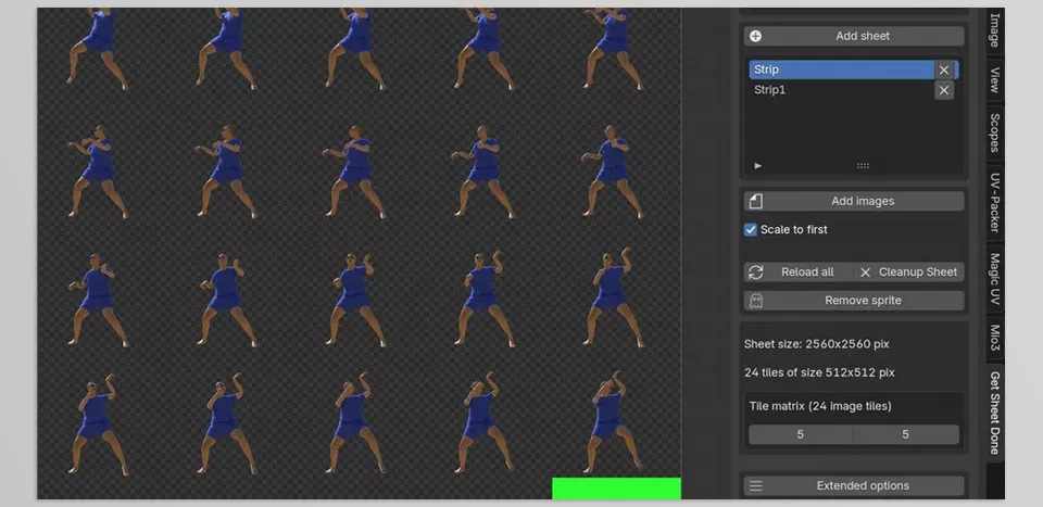 Get Sheet Done - Combine animations with ease into organized spritesheets.