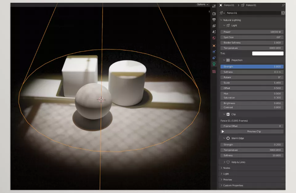 Natural Lighting Gobos - Stunning animated lighting setups directly from the asset browser, designed to elevate your scenes to a whole new level of realism.