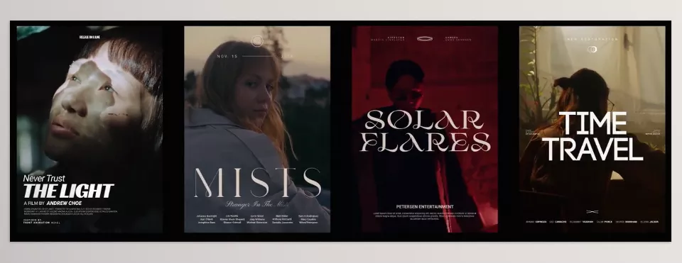 Pixflow - Animated Vertical Film Posters - Fully customizable vertical movie posters for every genre.