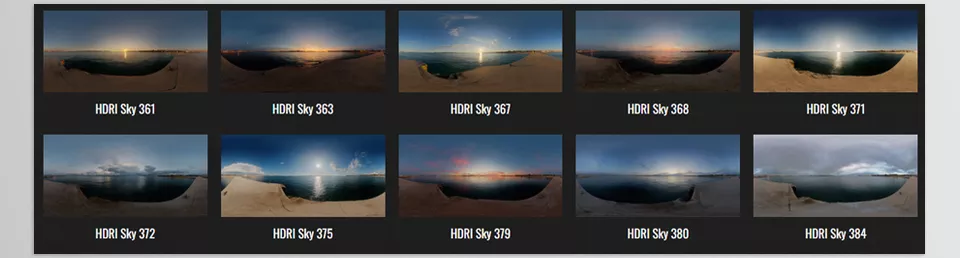 HDRI Skies Pack 18 - Stormy skies brewing over the vast, open sea.
