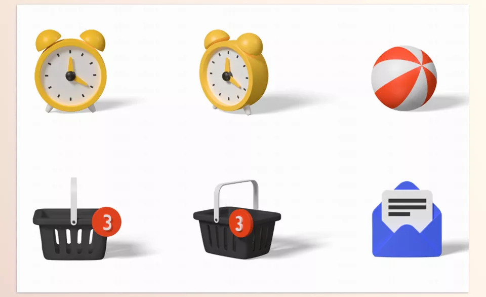 Kukla 3d illustration constructor - Design changes can be made with no limitations on 3D elements available.