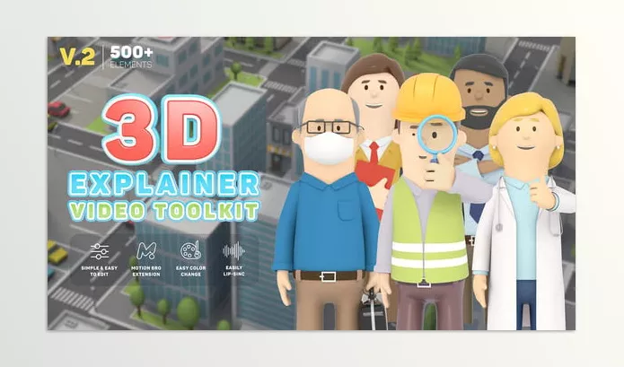 Project – 3D Character Animation Explainer Toolkit by Holypix – Download 26491556