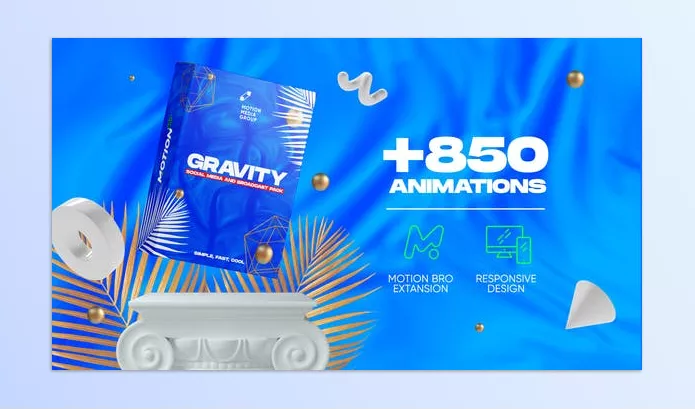 Project – Gravity | Social Media and Broadcast Pack by MotionMediaGroup – Download 26414068
