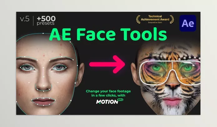 Project – AE Face Tools by videolancer – Download 24958166