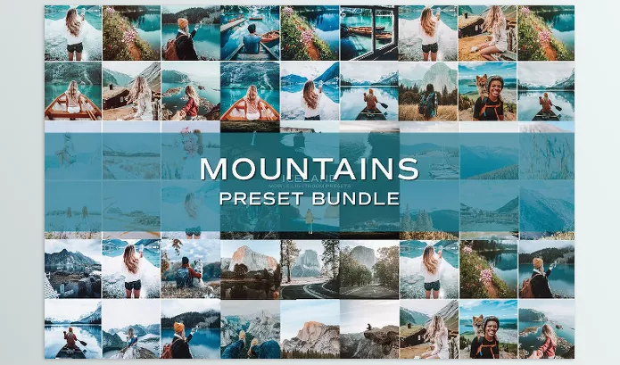 Lightroom Preset – 45 Mountain Lightroom Preset Bundle by TheWayfarerShoppe – Download