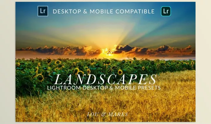 Lightroom Preset – Landscape Desktop and Mobile Presets by LOUANDMARKS – Download
