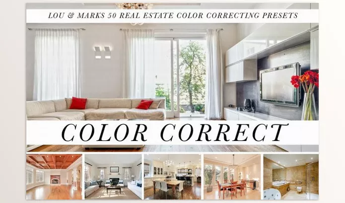Lightroom Preset – 50 Real Estate Color Correct Presets by LOUANDMARKS – Download