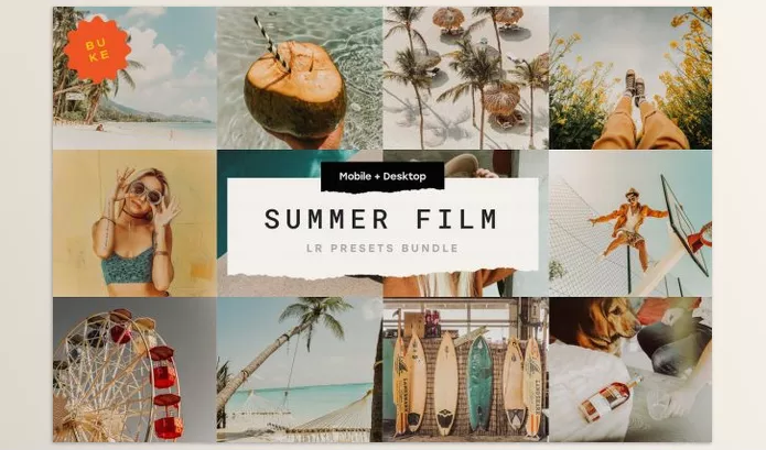 Lightroom Preset – 15 Summer Film Lr Presets Bundle by SHOOM HOUSE – Download