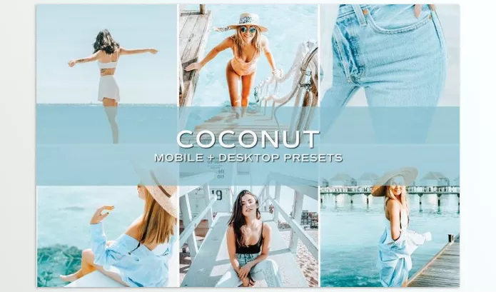Lightroom Preset – 15 Coconut Lightroom Presets by TheWayfarerShoppe – Download