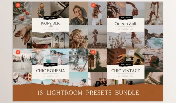 Lightroom Preset – 18 TOP Chic Presets Bundle by SHOOM HOUSE – Download